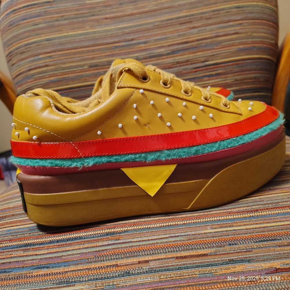 DollsKill 'Extra Cheese Please' Platform Sneakers Sz. 9w